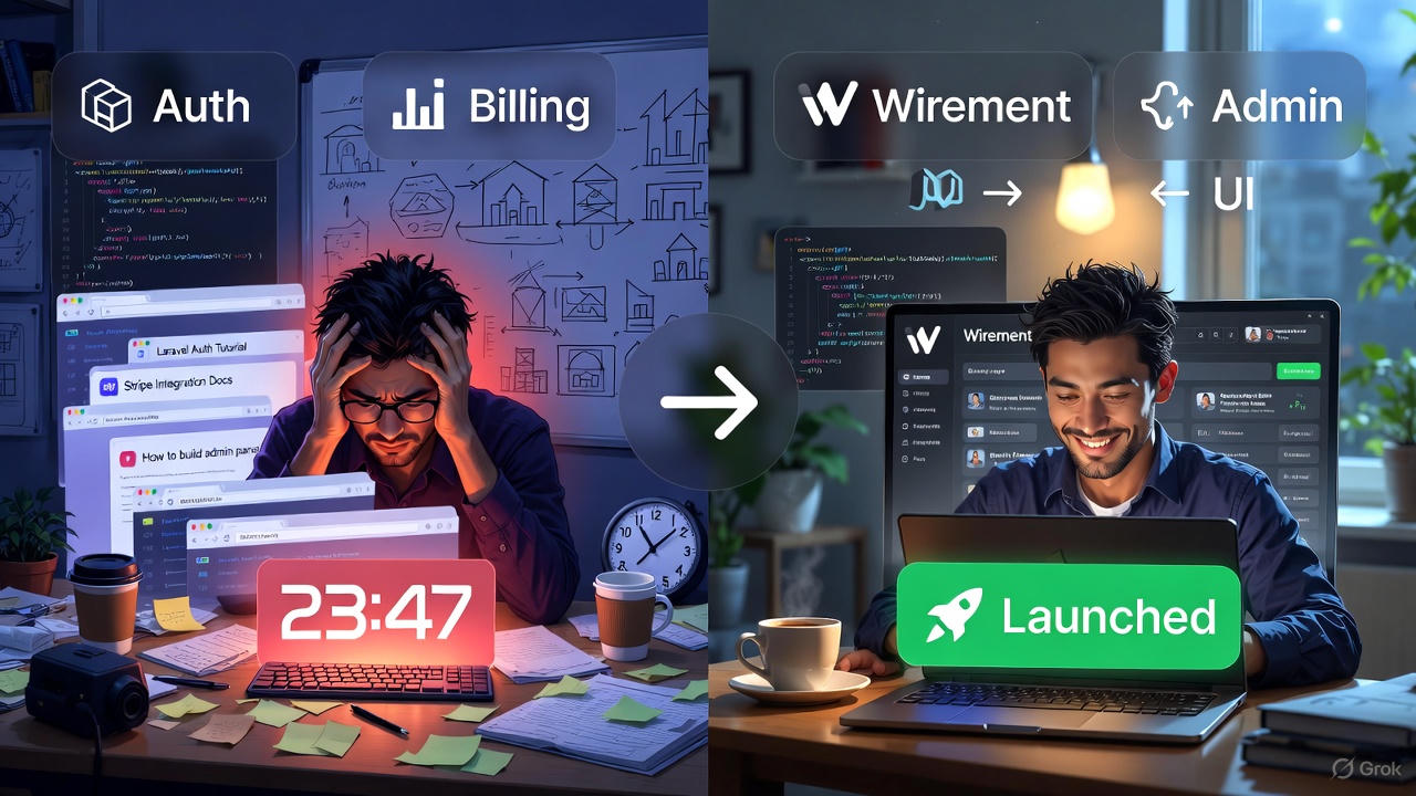Stop Building the Same Thing Over and Over – Launch Your SaaS in Days with Wirement Pro